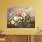 Anton Mollis Pansy Canvas Afdruk (Insitu (Woonkamer))