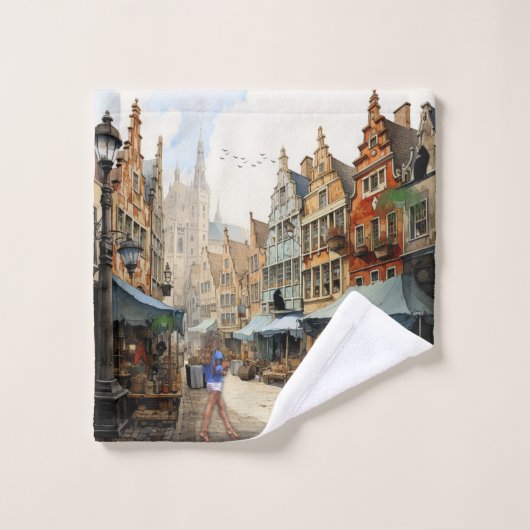  Anton Pieck Art Bad Handdoek (Wasdoekje)