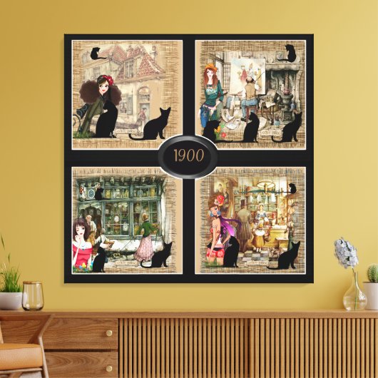 Anton Pieck  Art om u te personaliseren Canvas Afdruk (Insitu (Woonkamer))