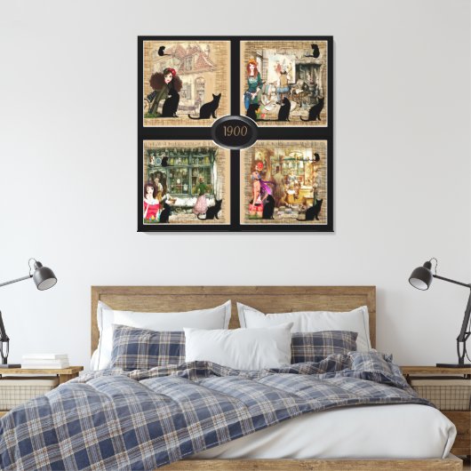 Anton Pieck  Art om u te personaliseren Canvas Afdruk (Insitu (Slaapkamer))