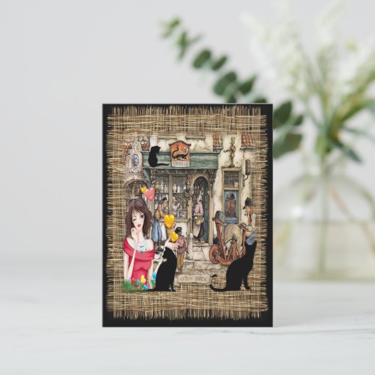 Anton Pieck - Chemicaliënshop Briefkaart (Staand voorkant)