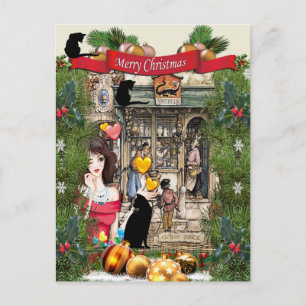 Anton Pieck "The Chemist"-Briefkaart Feestdagenkaart