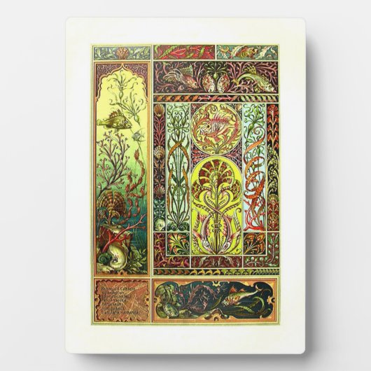 Anton Seder Sealife en plaques with easel (Devant)