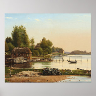 Anton Thorenfeld - Landschap in Svendborg Sund Poster