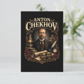 Anton Tsjechov Bedankkaart (Staand voorkant)