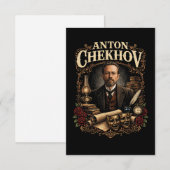 Anton Tsjechov Bedankkaart (Voorkant / Achterkant)