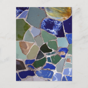 Antoni Gaudi Blue Mosaics Briefkaart
