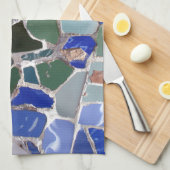 Antoni Gaudi Blue Mosaics Theedoek (Quarter Fold)