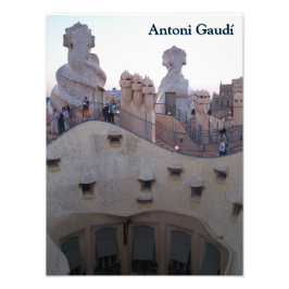 Antoni Gaudí Casa Milà Barcelona Foto Afdruk