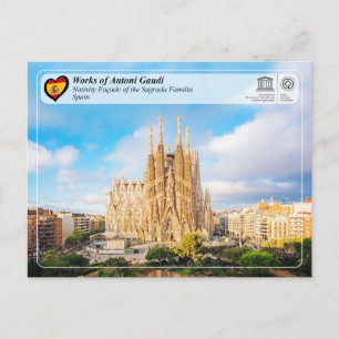 Antoni Gaudí - Sagrada Família - Geboorte gevel Briefkaart