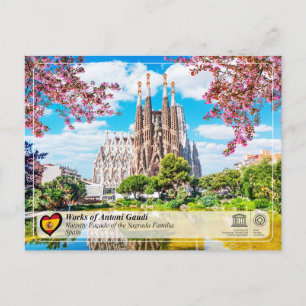 Antoni Gaudí - Sagrada Família - Geboorte gevel Briefkaart