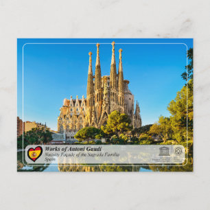 Antoni Gaudí - Sagrada Família - Geboorte gevel Briefkaart
