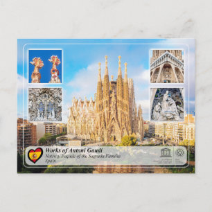 Antoni Gaudí - Sagrada Família - Geboorte gevel Briefkaart