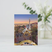 Antoni Gaudi's Park Güell Briefkaart (Staand voorkant)