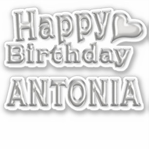 Antonia Happy Birthday Autocollants