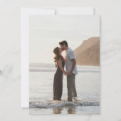 Antonia Sage Green Elegante bruiloft Save The Date (Achterkant)