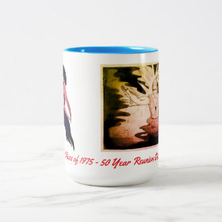 Antoniaanse klasse van 75 - 50 jaar reünie okt 202 tweekleurige koffiemok