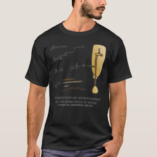 Antonie Van Leeuwenhoek Microscopy T-shirt (Voorkant)