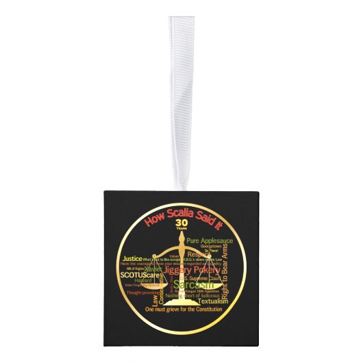 Antonin Scalia Quotes Hooggerechtshof Kubus Ornament (Rechts)