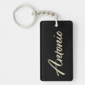 Antonio Name whitegold Porte-clés (Devant)