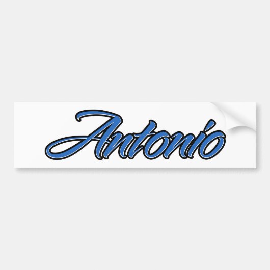 Antonio Nom bleu Aufkleber Sticker Autoaufkleber (Devant)