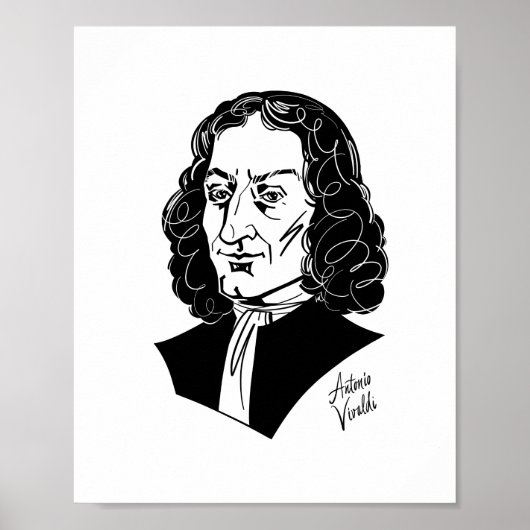 Antonio Vivaldi Poster (Voorkant)
