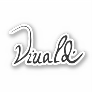 Antonio Vivaldi Signature Sticker