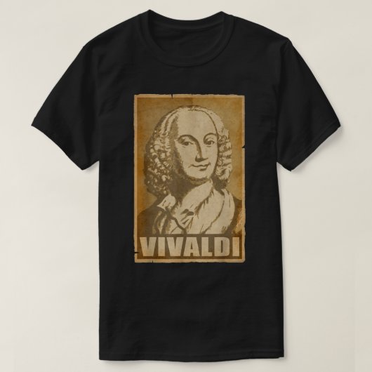 Antonio Vivaldi  Torn Poster T-shirt (Design voorkant)
