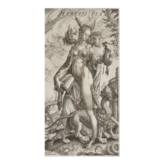 Antonius Eisenhoit - Déesse Haeresis Affiche brill (Devant)