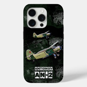 Antonov AN2 Russisch Vliegtuig telefoonhoesje iPhone 15 Pro Case