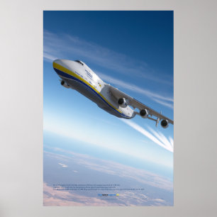 Antonov An-225 Mriya: Fotorealistische 3D-kunst Poster