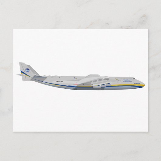 Antonov AN-225 NAVO: "Cossack" Briefkaart (Voorkant)