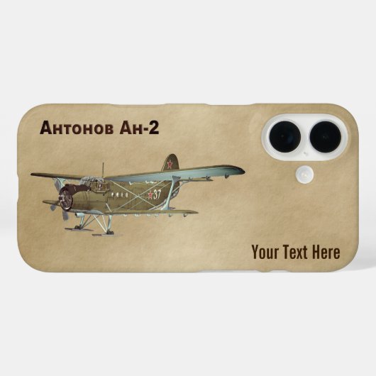 Antonov An-2 Case-Mate iPhone Case (Achterkant (horizontaal))