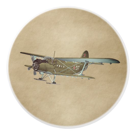 Antonov An-2 Ceramic Knob Keramische Knop (Voorkant)