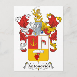 Antonovics Familie Hongaars wapenschild Briefkaart