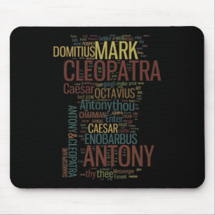 Antony en Cleopatra Word Mosaic Muismat