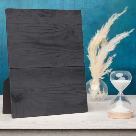 Antraciet houten constructie fotoplaat (Zijkant)