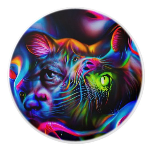 Antrofobie Keramische Knop (Voorkant)