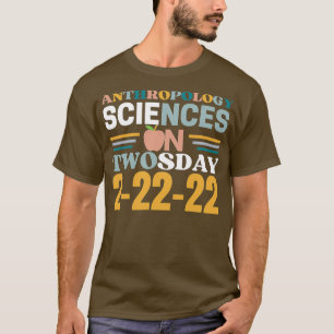 Antropologische wetenschappen op 22 februari 2002 t-shirt