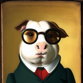 Antropomorfe Aristocratische Guinee Pig Poster