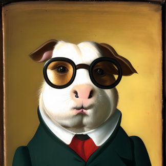 Antropomorfe Aristocratische Guinee Pig Poster