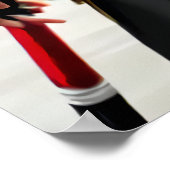 Antropomorfe coole Panda Assassin | AI Art. Poster (Hoek)