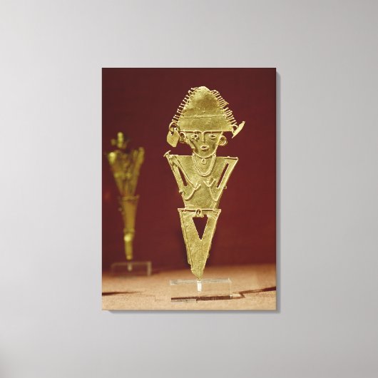 Antropomorfe figuur van een krijger canvas afdruk (Voorkant)