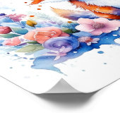 ANTROPOMORFE SCHATTIGEE FLUFFY BABY FOX KINDERKAME POSTER (Hoek)