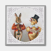 Antropomorfe zingende dieren magneet (Voorkant)