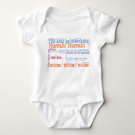 Ants Go Marching Baby Romper (Voorkant)