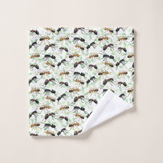 Ants Insectes Bugs Déplaisant Crawly Créatures (Gant de toilette)