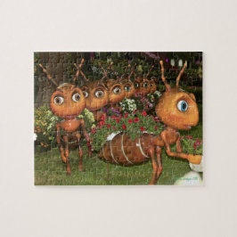 Ants op een missie legpuzzel