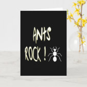 Ants Rock ! Carte Greeting (Fleur jaune)