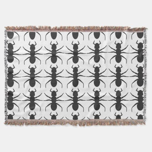 ANTS Throw Blanket Deken (Voorkant)